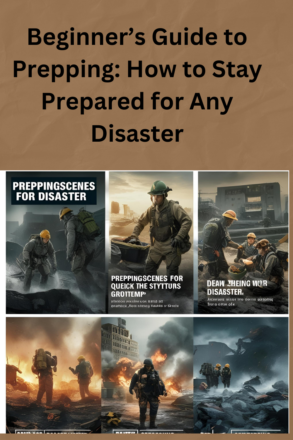 prepping for beginners